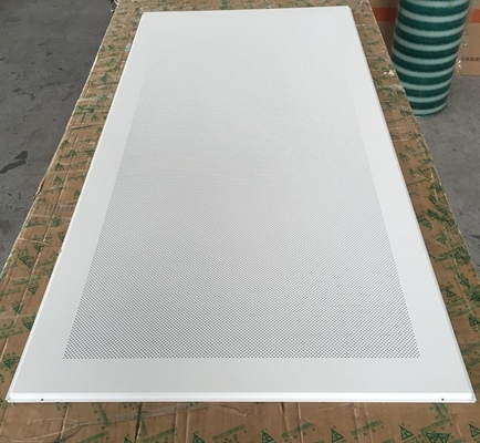 Perforowane aluminiowe / metalowe dźwiękoszczelne panele sufitowe, ognioodporne płytki sufitowe o średnicy 1,8 mm