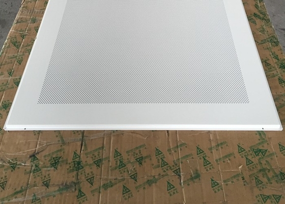 Perforowane aluminiowe / metalowe dźwiękoszczelne panele sufitowe, ognioodporne płytki sufitowe o średnicy 1,8 mm