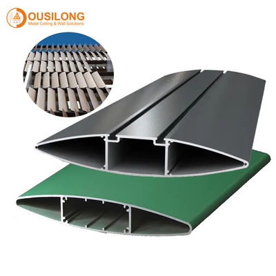 Budowanie dekoracyjnych aluminiowych rolet profilowych Aluminiowe perforowane żaluzje ścienne wewnętrzne lub zewnętrzne