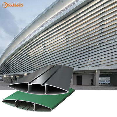 Zewnętrzna ściana pokryta PVDF Aluminiowy / aluminiowy system osłon przeciwsłonecznych do budynków komercyjnych