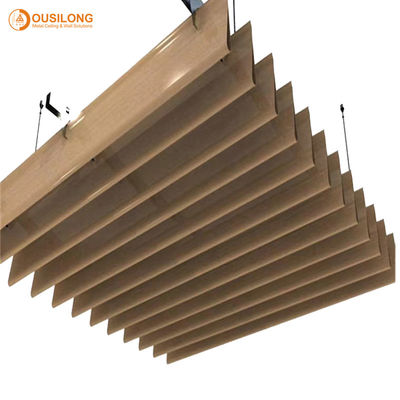Specjalna konstrukcja Profil aluminiowy Panel sufitowy z desek drewnianych Aluminiowy wytłaczany podwieszany metalowy sufit