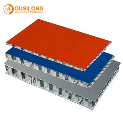 10mm aluminiowe płyty warstwowe o strukturze plastra miodu do ognioodpornych ścian osłonowych