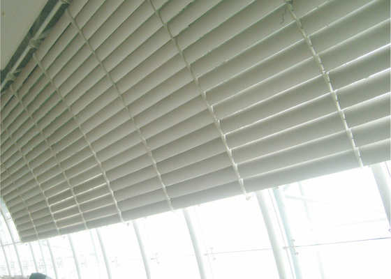 dekoracyjna powierzchnia zewnętrzna z aluminium Sun Shade System Panel ścienny Rhombus Louver, lakier proszkowy