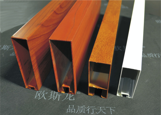 Fałszowane zewnętrzne panele sufitowe z metalu U - aluminiowy sufit, GB / T28001 - 2011
