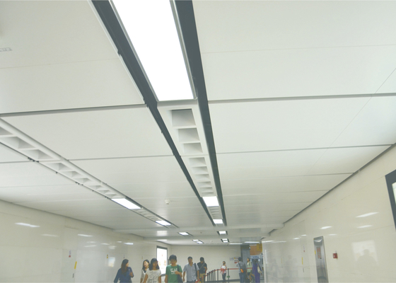 Ognioodporne, kolorowe, perforowane aluminiowe panele sufitowe, komercyjne płyty sufitowe o wymiarach 600 x 1200
