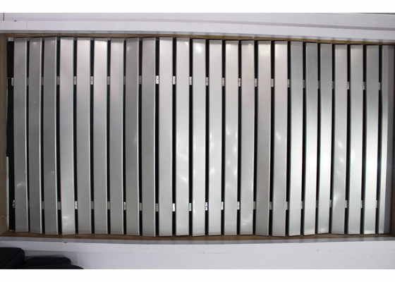 Dekoracja ze srebra System aluminiowych osłon przeciwsłonecznych w standardzie europejskim, panel osłon przeciwsłonecznych