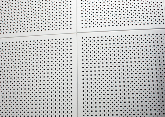 Otwarta rama Lay In Ceiling Tiles, Micro Perforated T Bar Suspended Fałszywy sufitowy panel 595x595mm