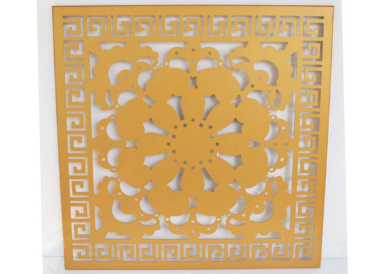 Artystyczny panel ścienny z aluminium / kwiaty na zamówienie Rzeźbione dekoracje Płytki sufitowe