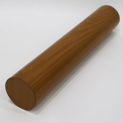 Drewno Ziarno Aluminium Okrągła Rura Sufitowa 0,7-1,0 mm Grubość