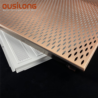 Podwieszany perforowany panel sufitowy z aluminium o grubości 0,5 mm