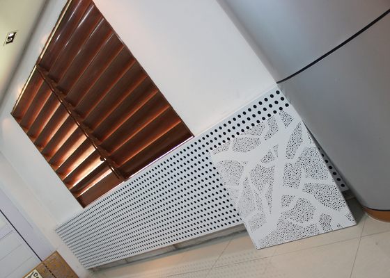 Redukcja hałasu Aluminiowe panele ścienne / pochłanianie dźwięku Materiał do dekoracji budynków