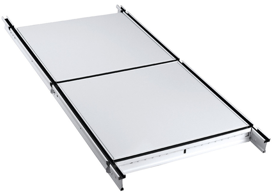 Dekoracyjny aluminiowy / aluminiowy podwieszany metalowy system fałszywego sufitu z otwartą siatką układany w płytkach sufitowych T Bar