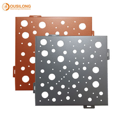 CNC Cut Curtain Perforowane aluminiowe metalowe panele okładzinowe PE / PVDF Powłoka proszkowa