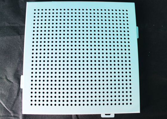 Noiseproof Acoustic Perforated Metal Ceiling Panels / Round Hole Punched Aluminium Ceiling Tiles 2 x 2