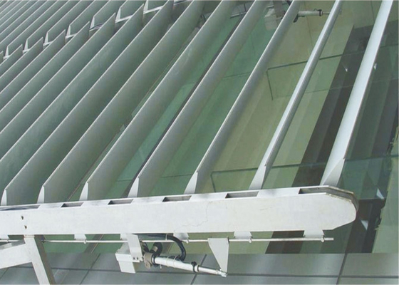 PVDF Coating Metal Aluminium System osłony przeciwsłonecznej Rhombus Louverr Do elewacji budynku