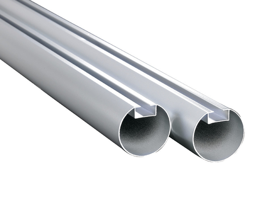 Linear Metal Dia 50/60/70mm Wytłaczany aluminiowy / aluminiowy profil Okrągły sufit z przegrodą rurową